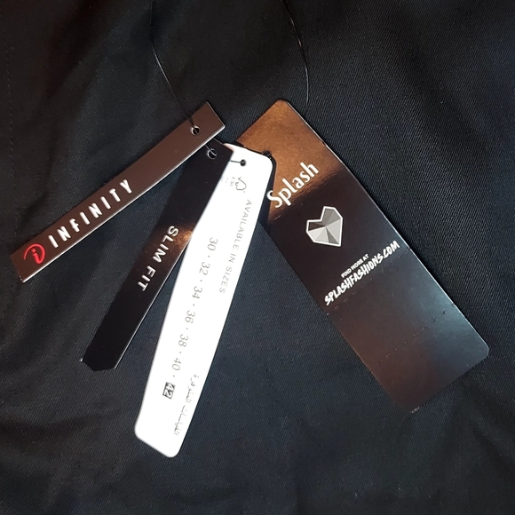 NWT Splash Black Formals Pants W42 - Picture 6 of 8